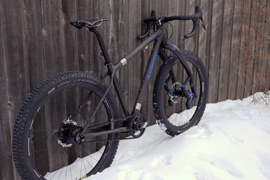 custom Appleman adventure bikepacking bike with S&S couplers