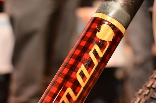 Appleman lumberjack bike with real plaid and oak logos