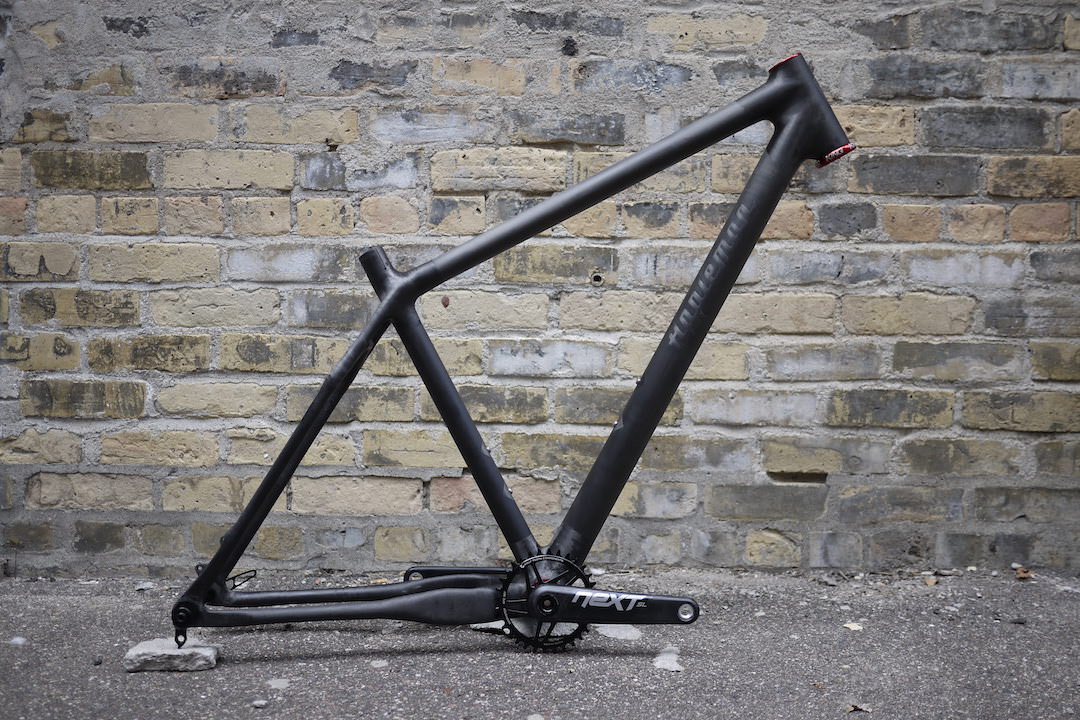 Appleman mountain bike frameset, custom carbon fiber