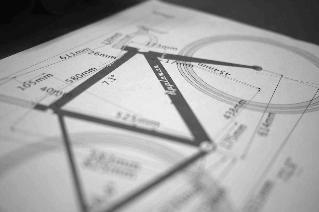 Bike CAD drawing for Appleman custom road bike