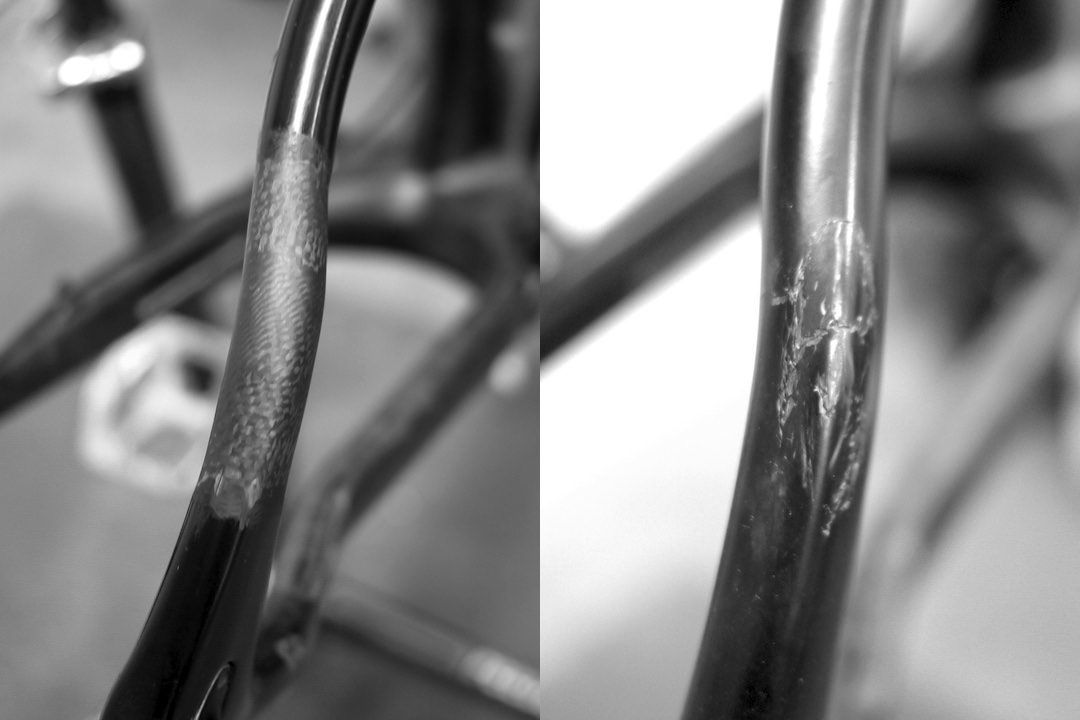 carbon fiber seat stay repair before and after